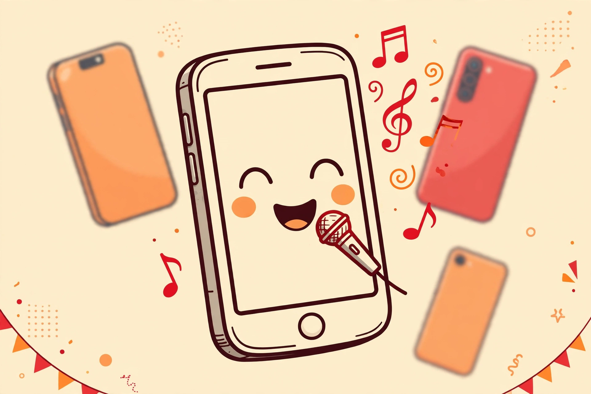 Older Android phone happily running LaSing Karaoke